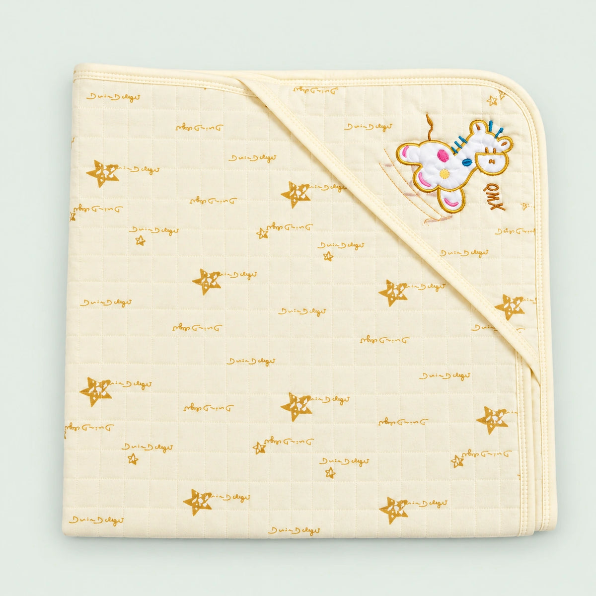 Muslin Hooded Receiving Towel – Light Yellow