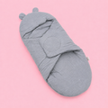 Muslin swaddle wrapper | Plain Colours | Crinkled Muslin | Grey