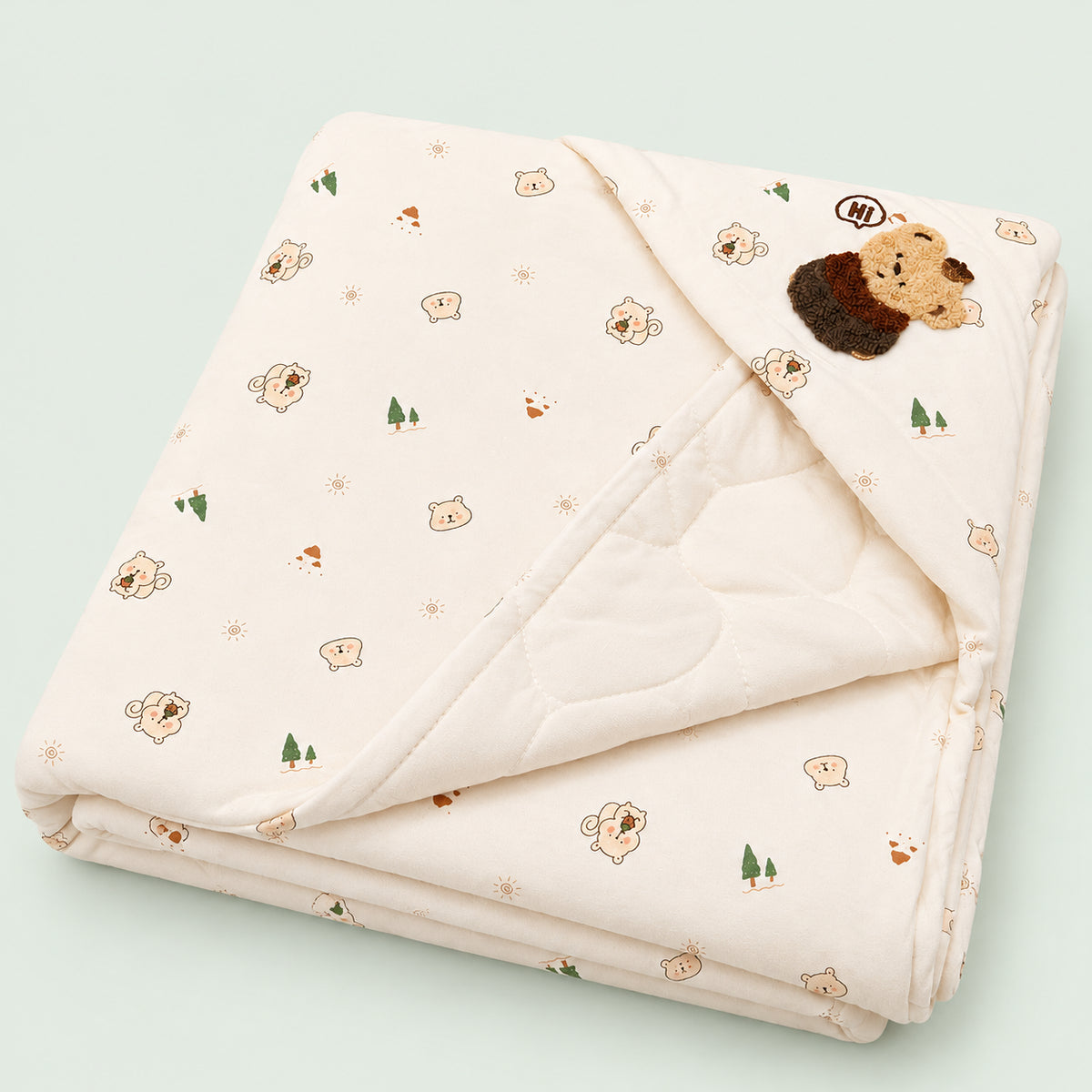 Premium Wrapper | Baby Blanket|Teddy & Woodland