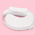 Premium Feeding Pillow for Newborn Baby | Breastfeeding Nursing Support Cushion | Baby Feeding Cushion with Removable Cover | Moon & Star Print