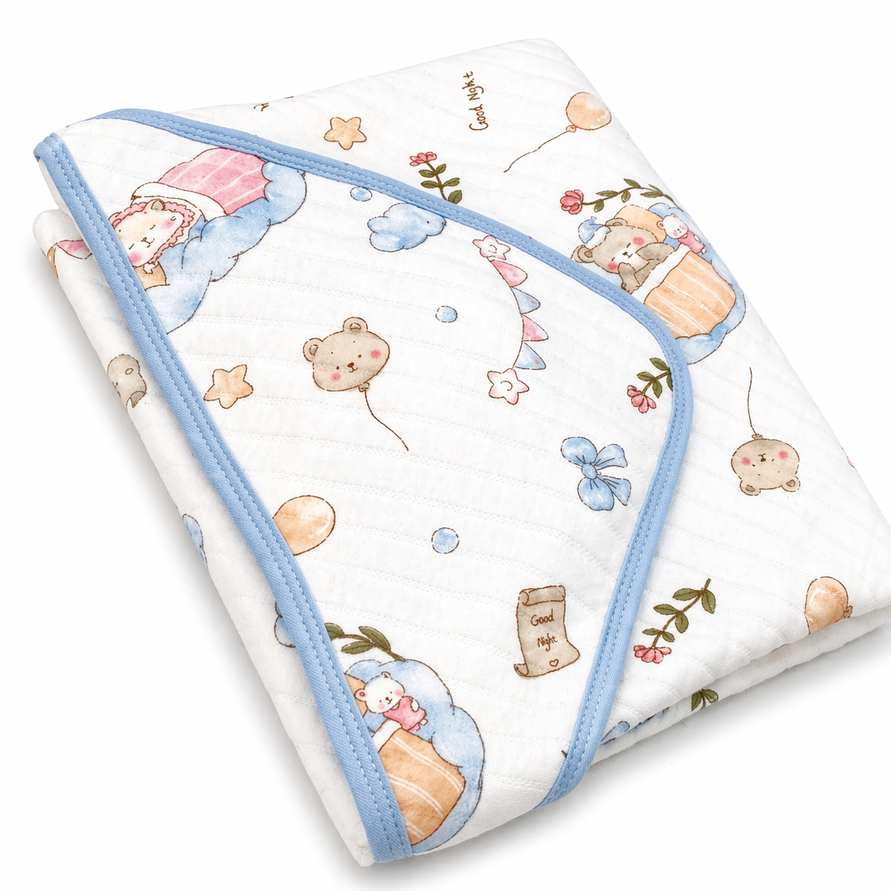Premium Baby Wrapper with Hood – Soft Cotton Receiving Blanket