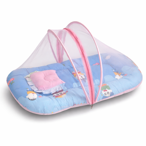 Baby Mosquito Net Bed with Soft Cushion and Zip Cover