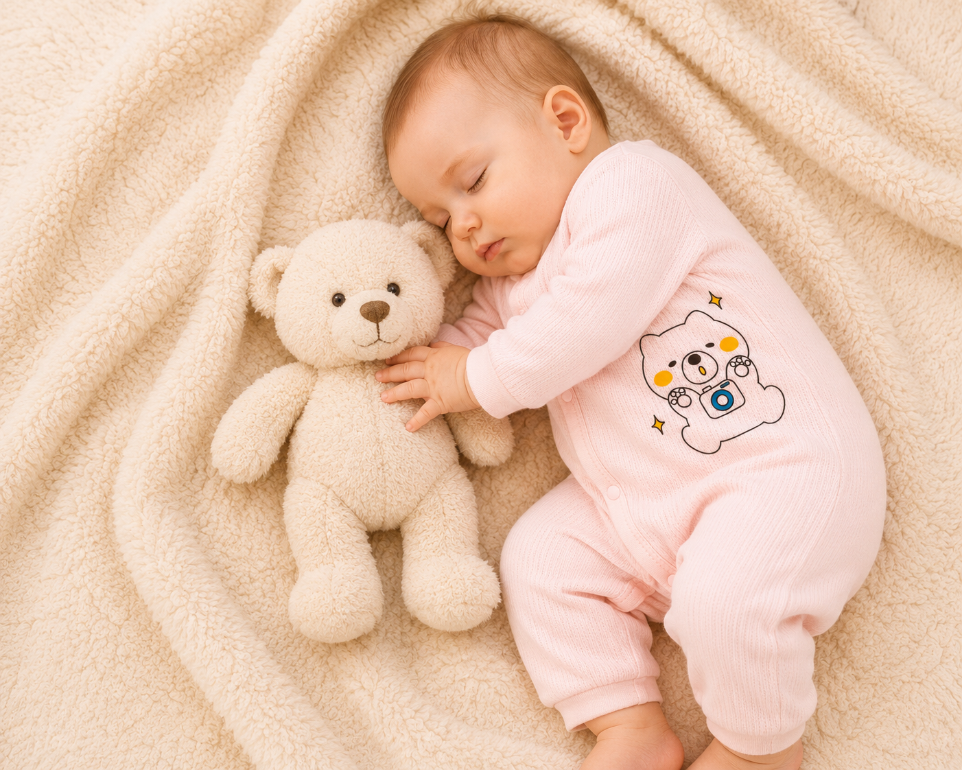 Premium Baby Romper (0–3 Months)