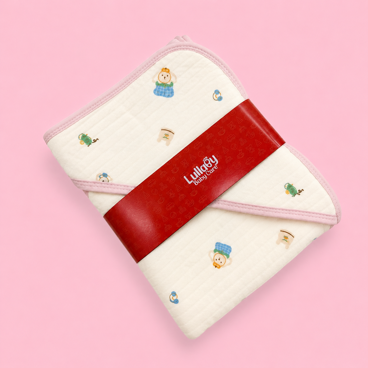 Hooded Baby Wrapper (Receiving Blanket) | Dog Print