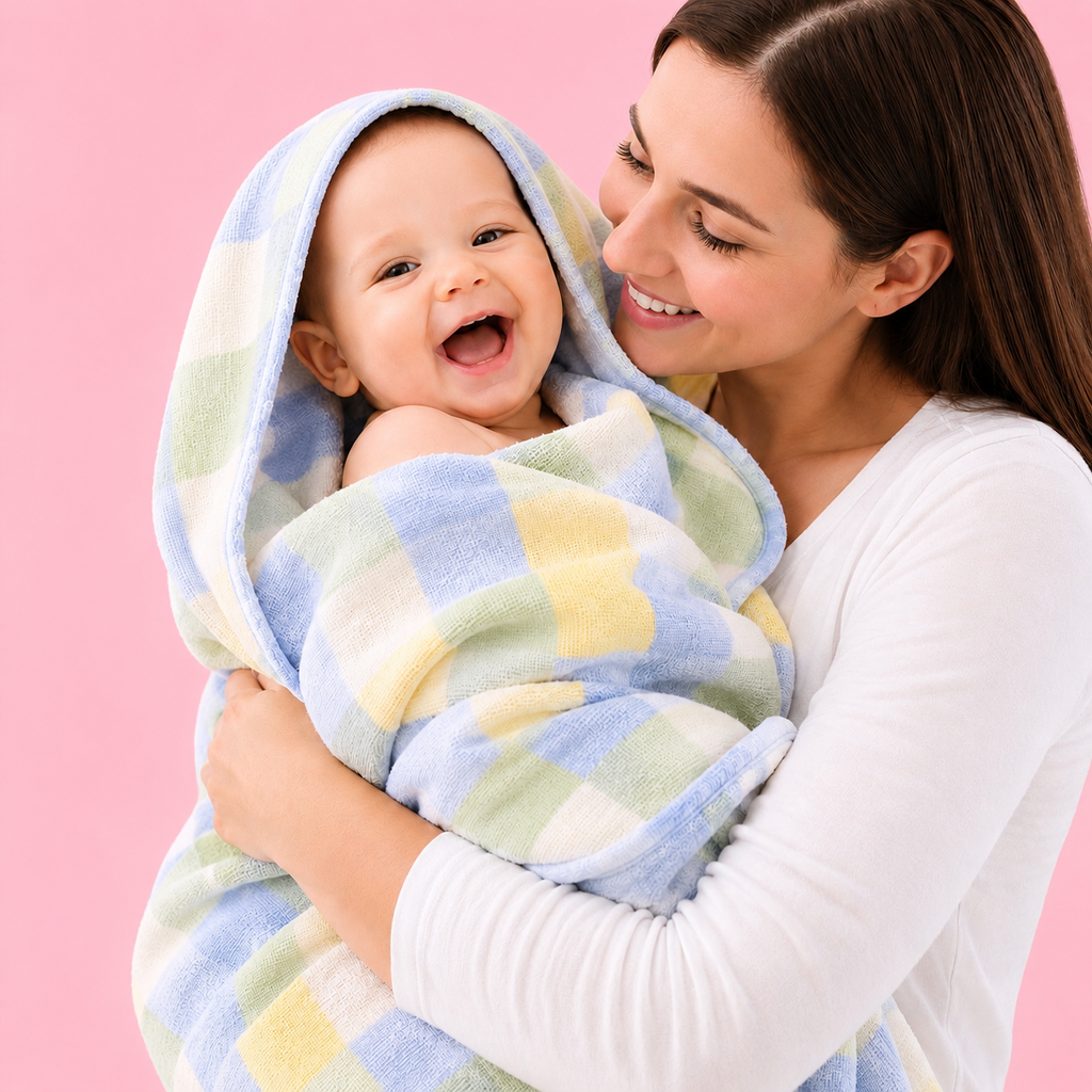 Muslin Bath Towel | Blue