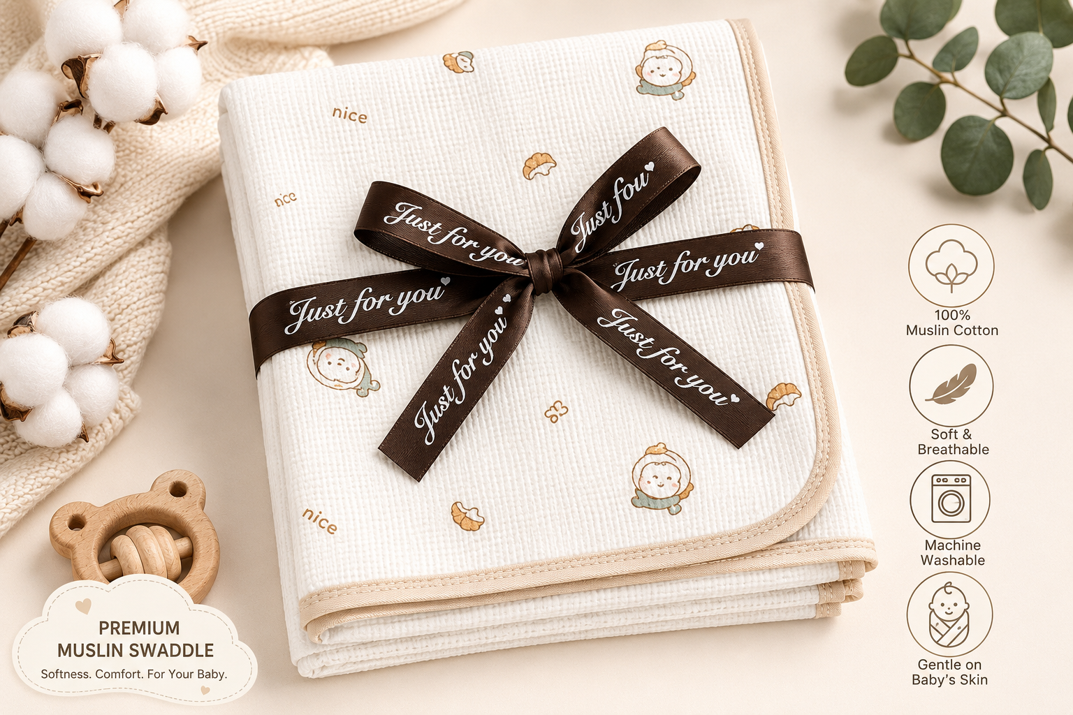 Premium Muslin Swaddle