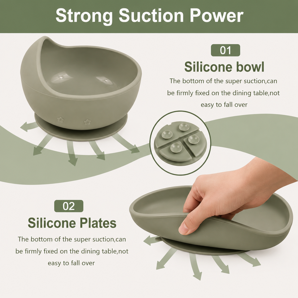 Premium Silicone Feeding Set