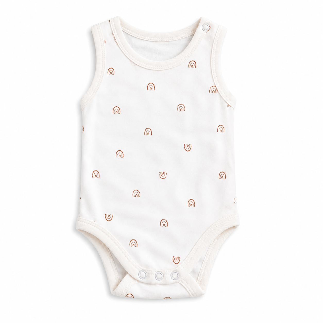 Baby Sleeveless Floral Onesie  –( 0-3 Months)