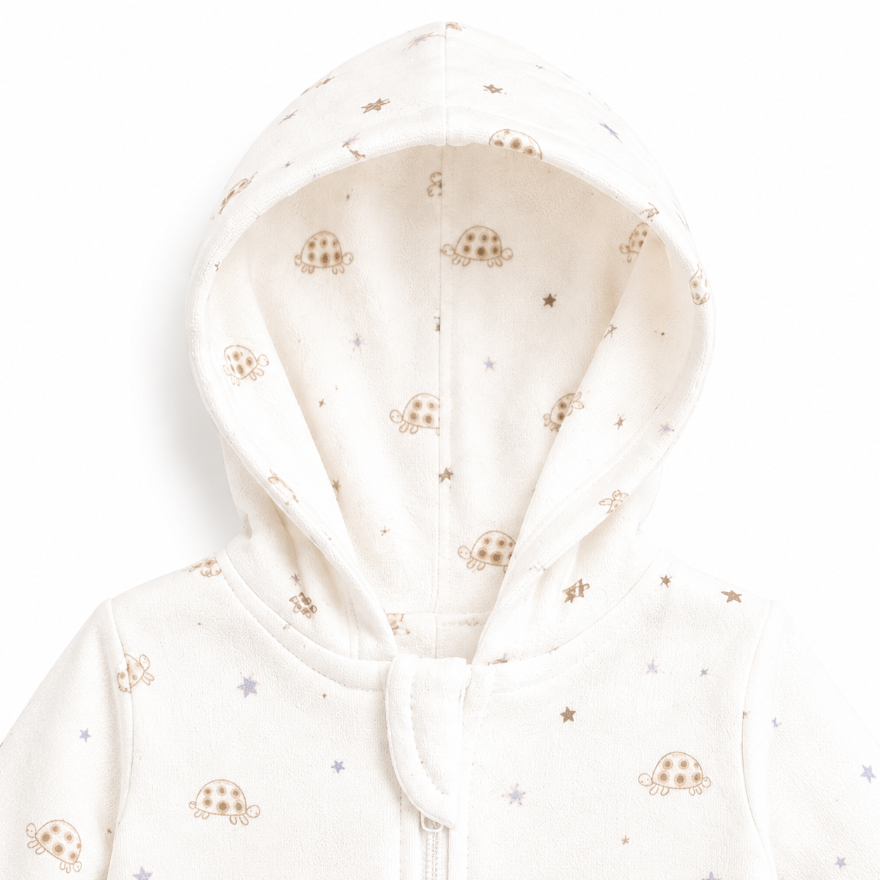 Baby Hooded Zip Sleepsuit – (0-3 Months)