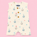Muslin Cotton Baby Romper | Sleeveless | Elephant Print