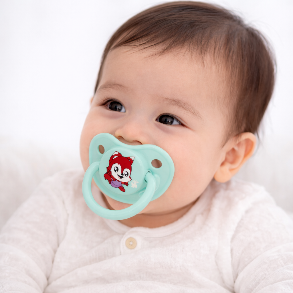 Baby Silicone Pacifier with Ring Handle