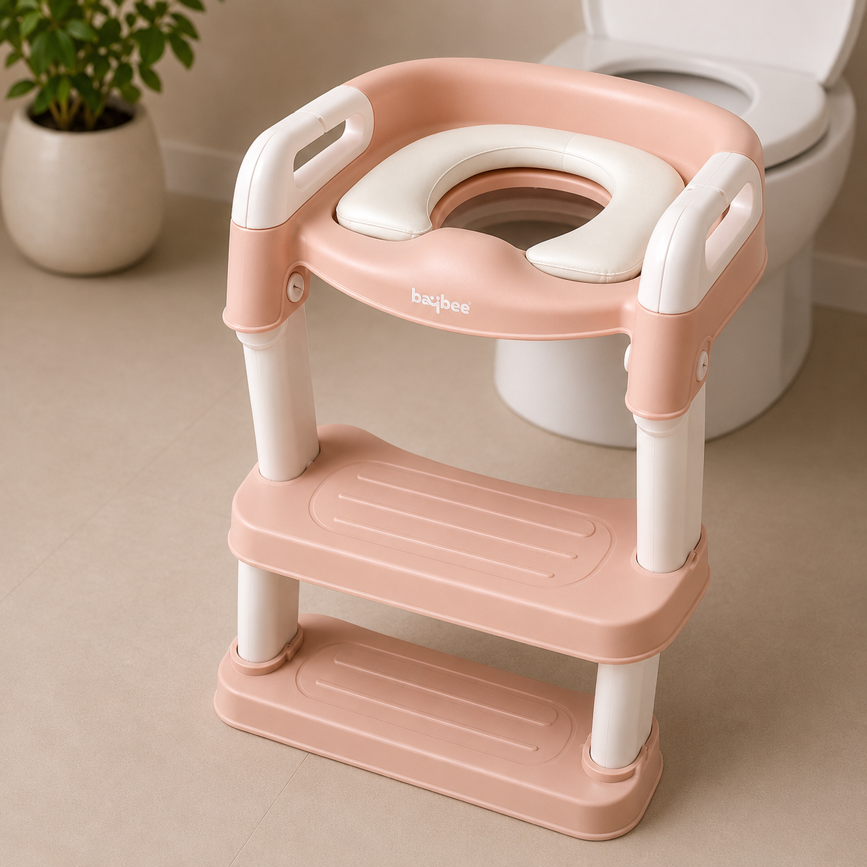 Baybee Toddler Toilet Trainer Seat with Ladder