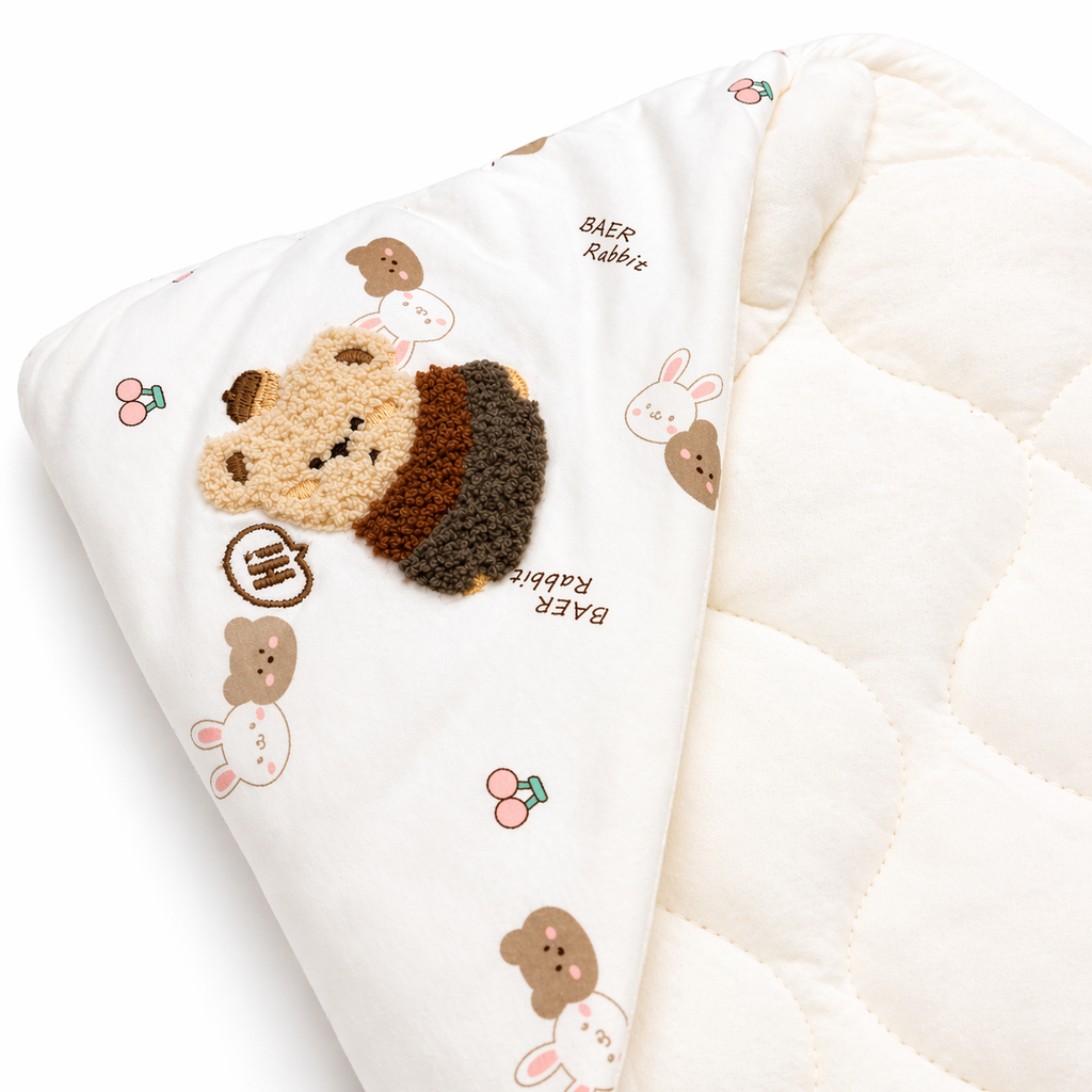 Premium Quilted Baby Wrapper with Hood – Ultra Soft & Warm
