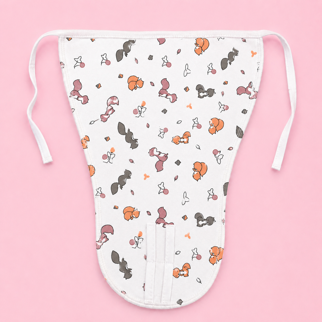 Muslin Nappies | Tie - up | Squirrel