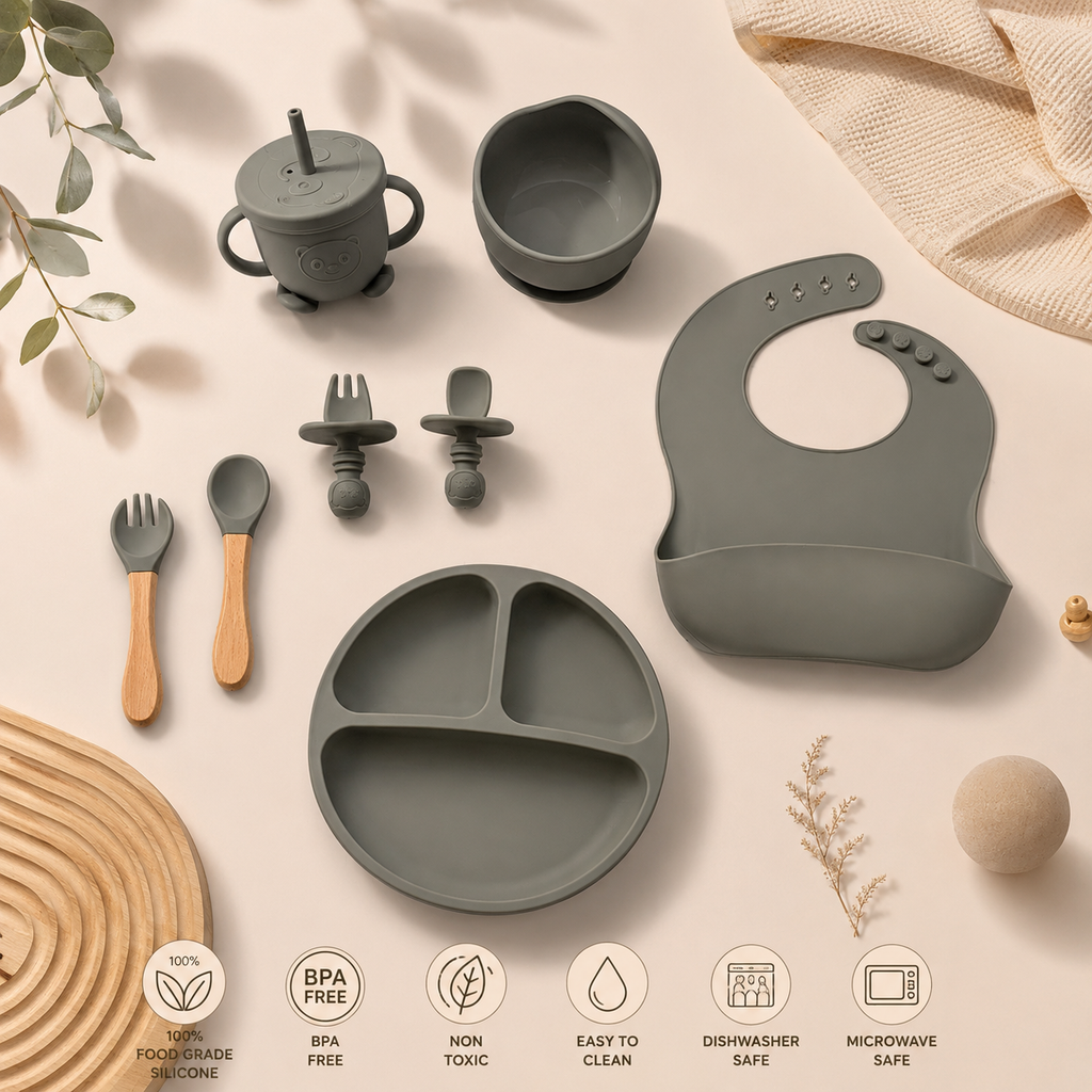 Premium Silicone Feeding Set