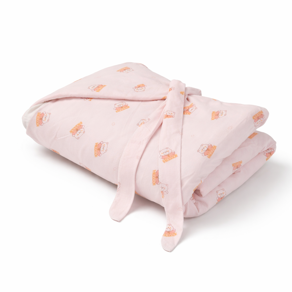 Premium Hooded Baby Swaddle Blanket – Soft Cotton Wrap for Newborns & Infants