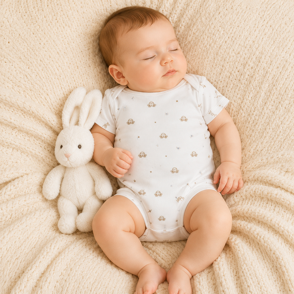 Baby Cotton Onesie – (0-3 Months)