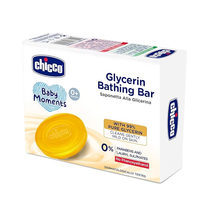 Chicco Glycerin Bathing Bar with 99% Pure Glycerin 75g