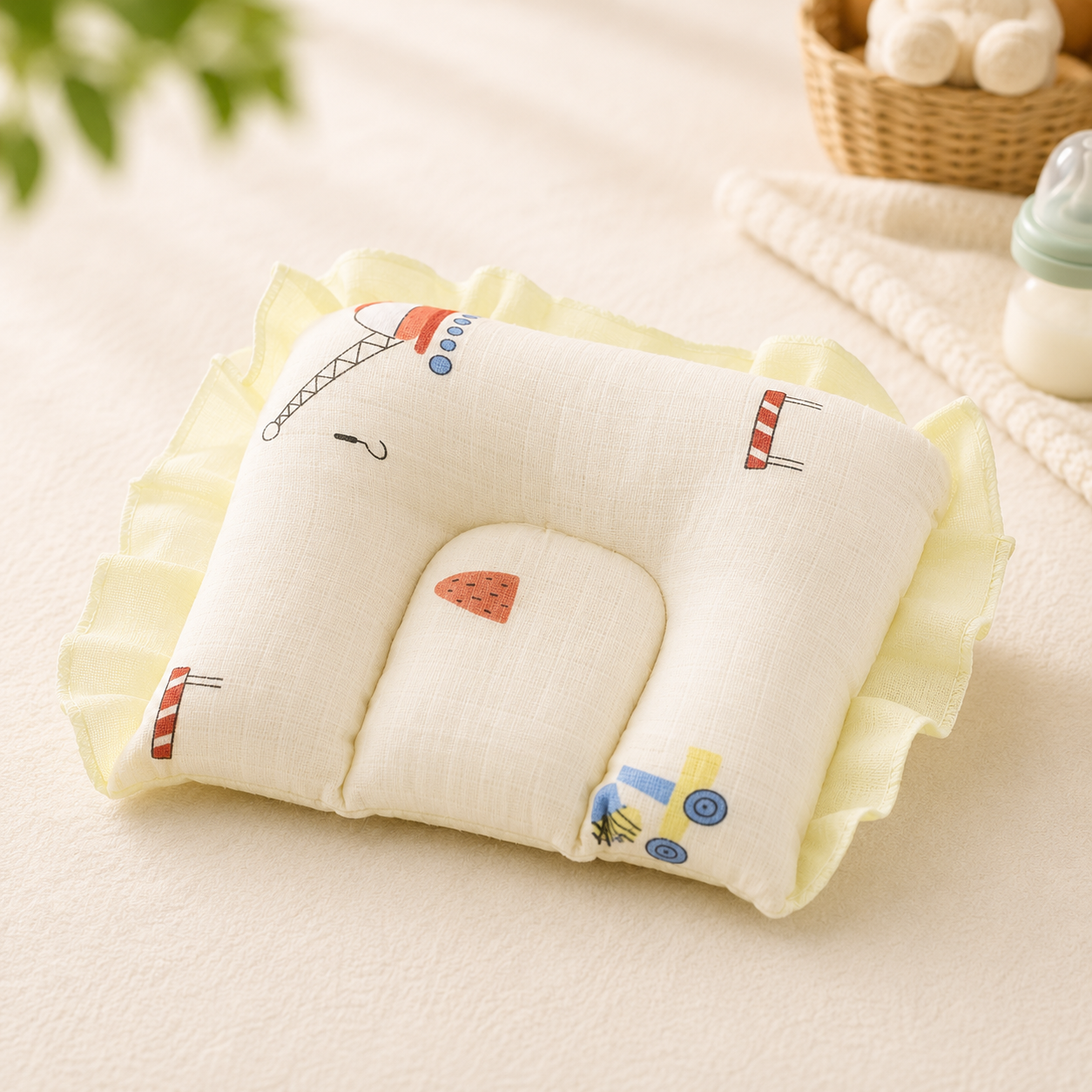 Premium Muslin Baby Mosquito Net Bed with Pillow