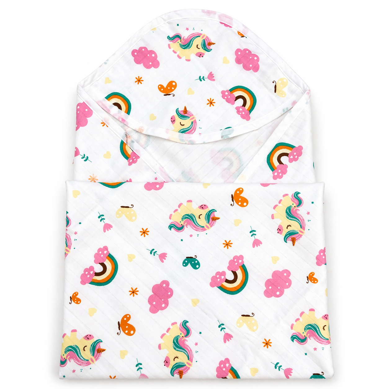 Muslin Hooded Baby Wrapper – Ultra Soft Swaddle Towel