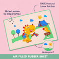 Air filled rubber sheet | Play mat | DINO | 90 cm x 60 cm