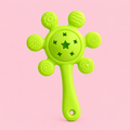 Silicone Baby Teether Rattle Toy – BPA Free Green