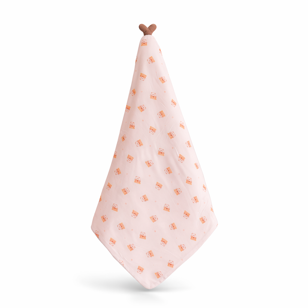 Premium Hooded Baby Swaddle Blanket – Soft Cotton Wrap for Newborns & Infants