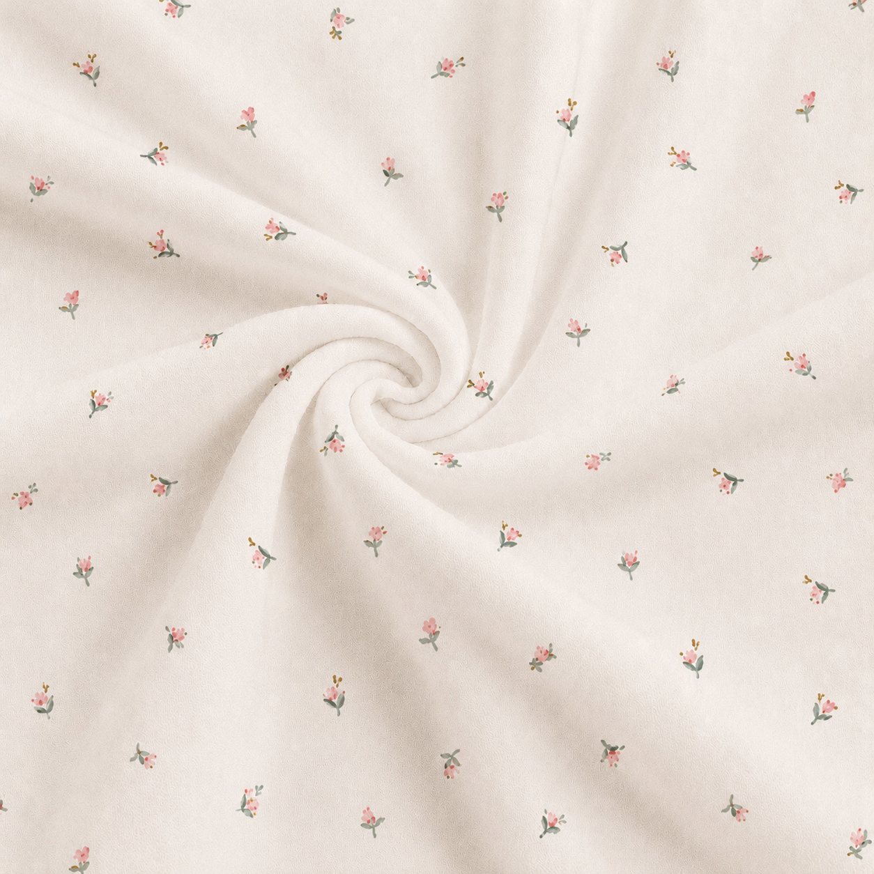 Lullaby Baby Care Organic Cotton Newborn Jabala & Nappy Set - Rose flower