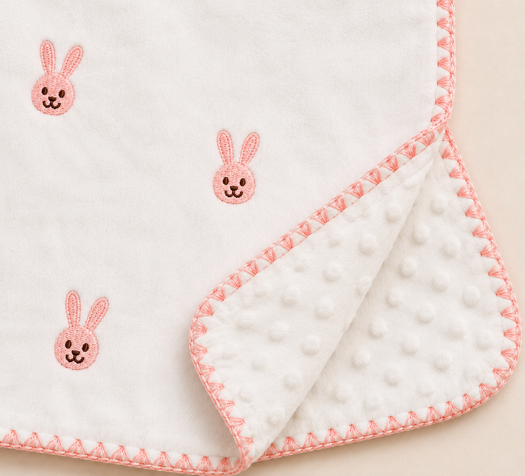 Premium Baby Blanket – Bunny Print