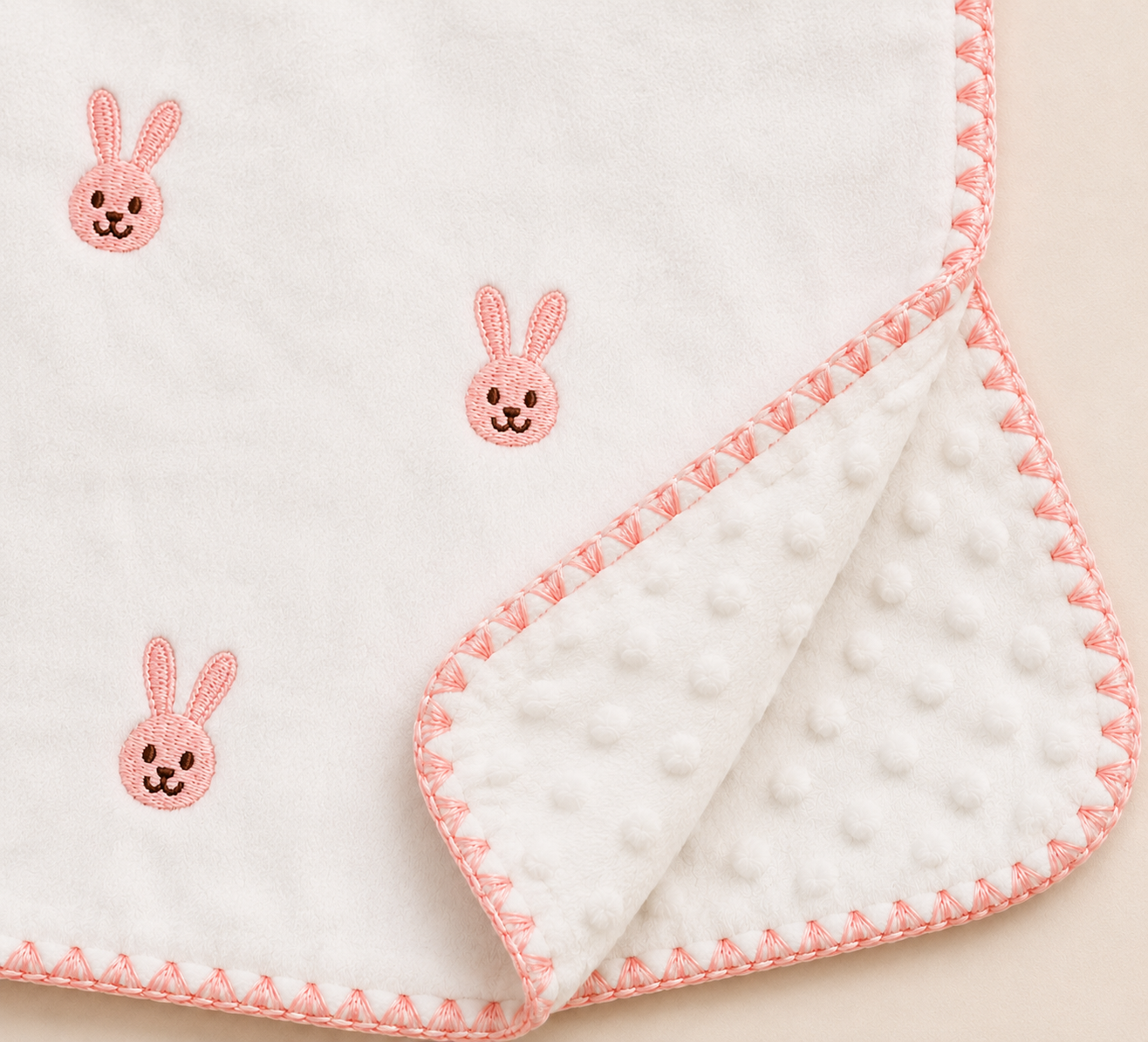 Premium Baby Blanket – Bunny Print