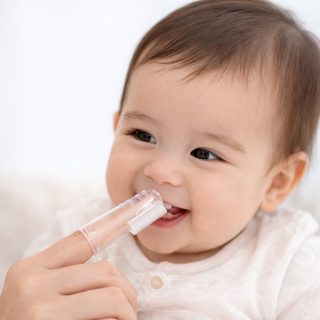 Silicone Baby Finger Toothbrush with Case