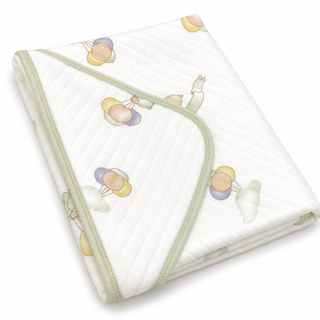 Premium Baby Wrapper with Hood – Soft Cotton Receiving Blanket
