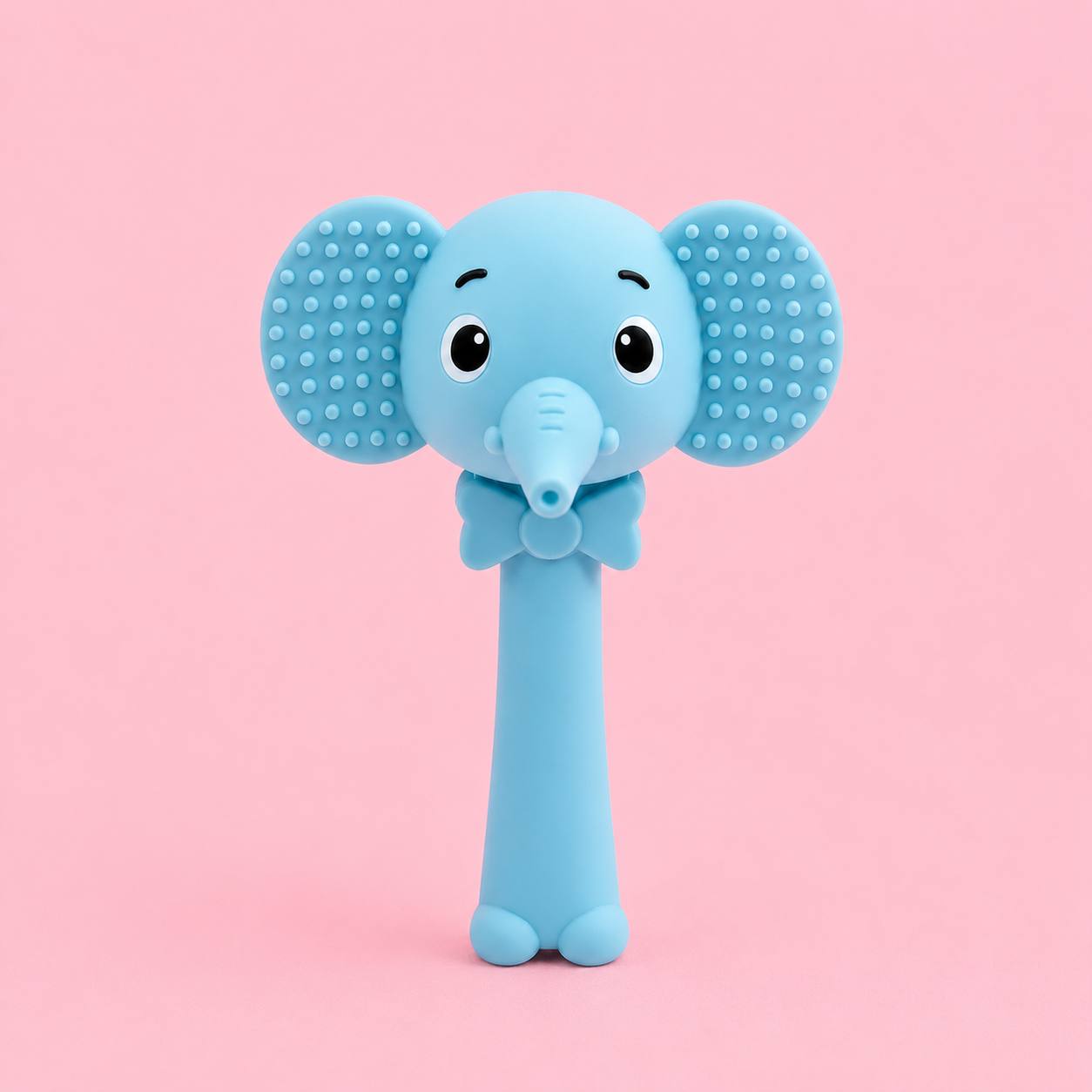 Elephant Silicone Baby Teether Toy – BPA Free Blue
