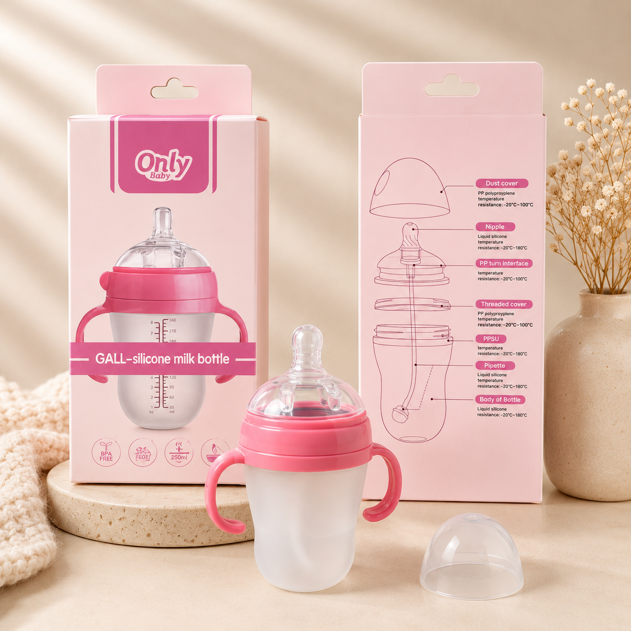 Silicone Baby Feeding Bottle