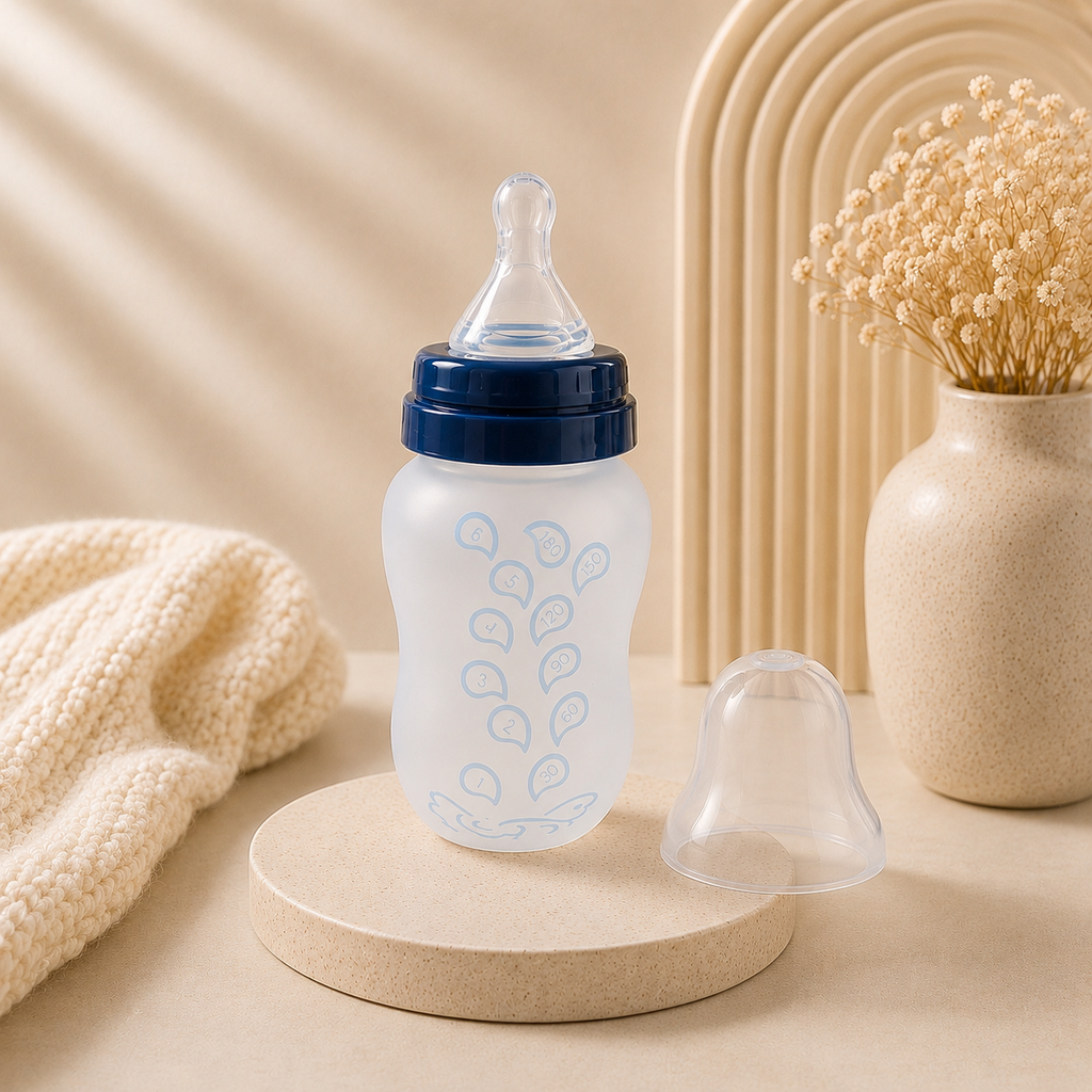 2 in 1 Silicone Feeding Bottle(180ML)