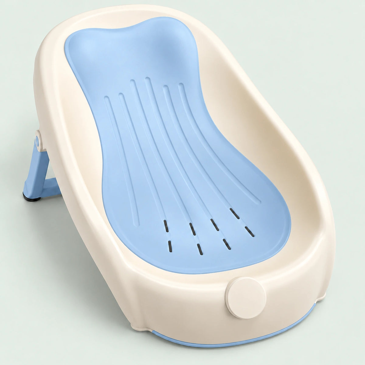 Baby Bathtub with Bath Support|Blue|
