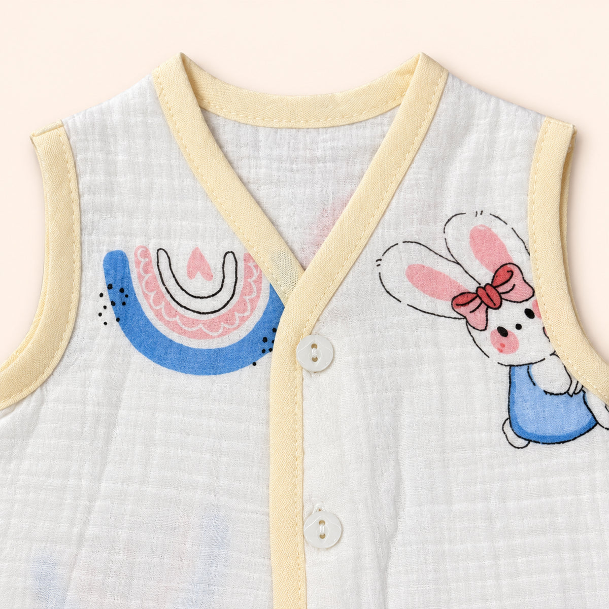 Muslin Sleeveless Baby Jabala