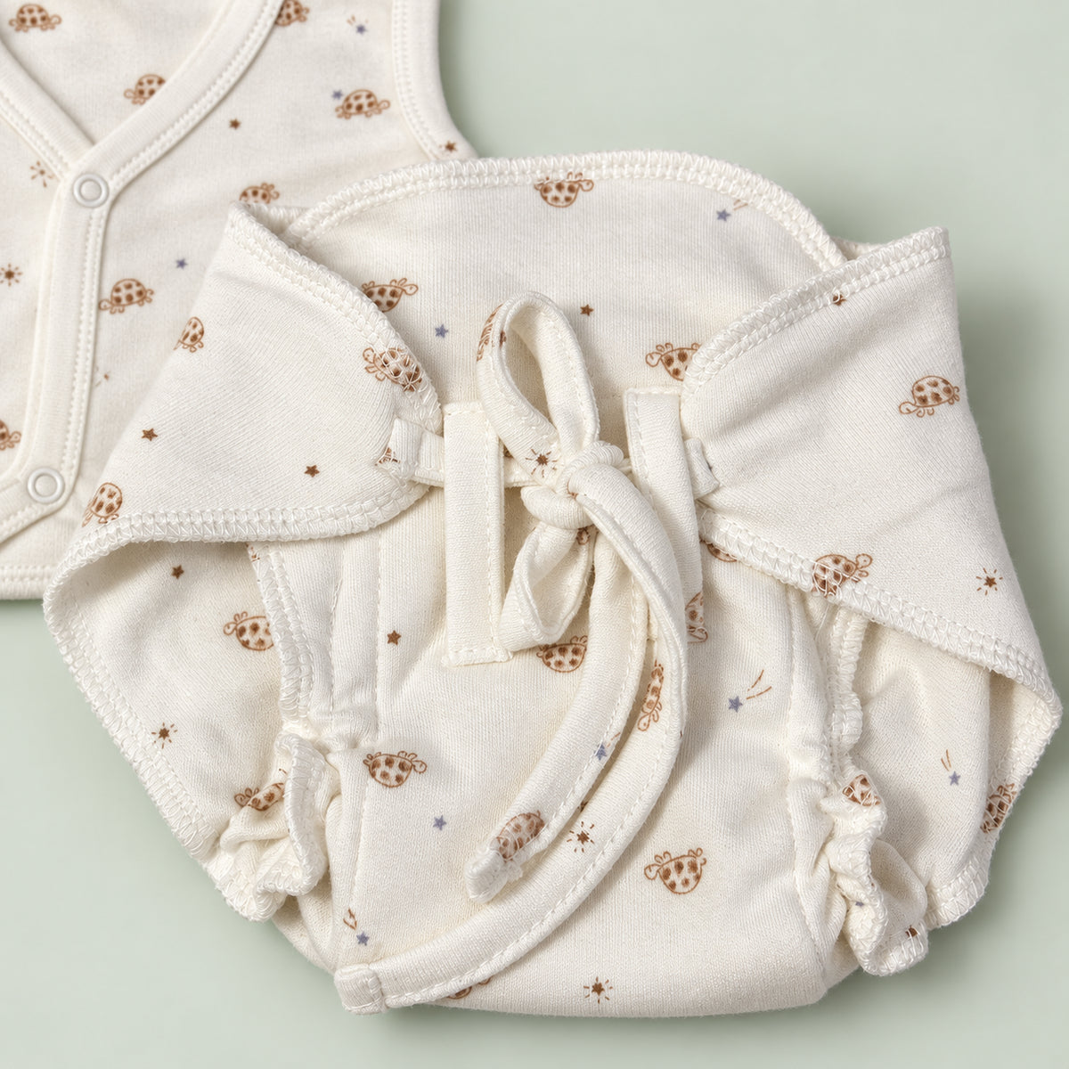 Newborn Jabala & Nappy Set | Turtle | Organic Cotton
