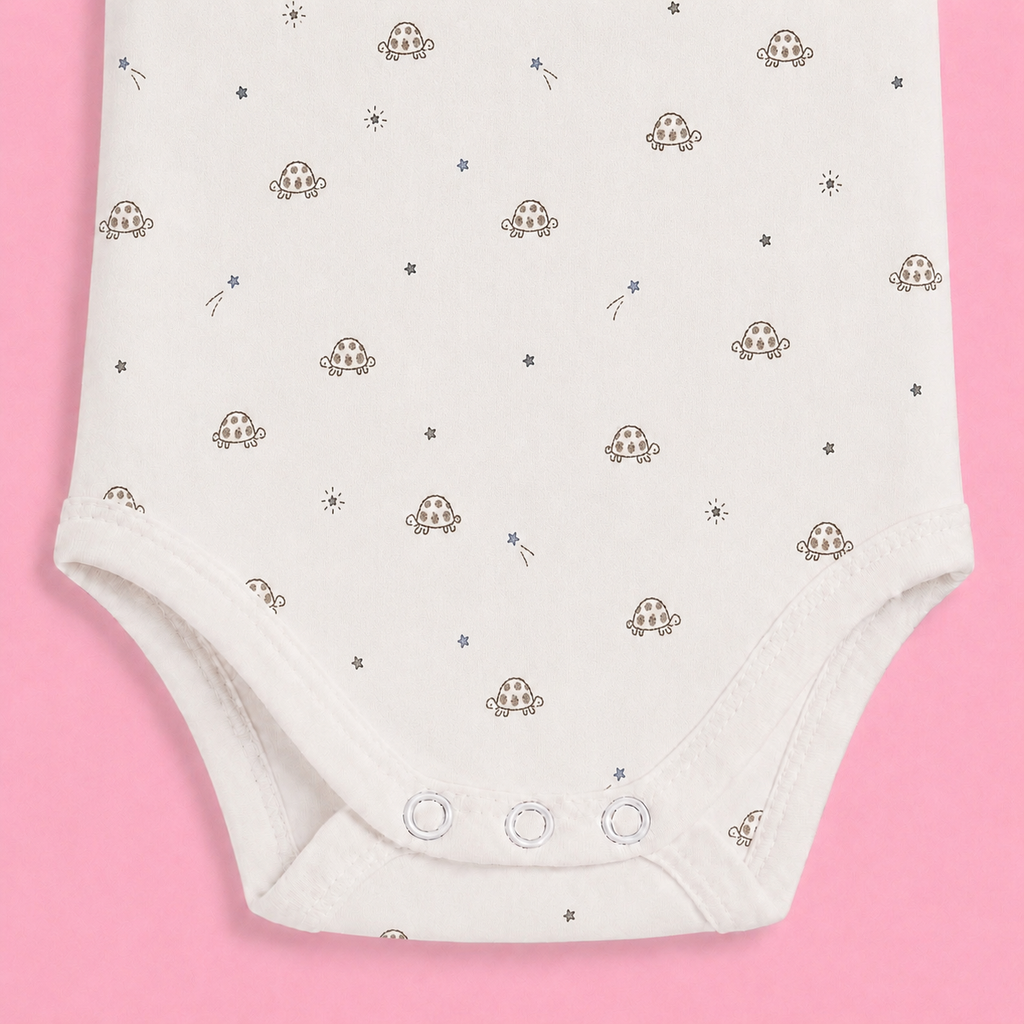 Baby Sleeveless Floral Onesie Turtle - 0-3 Months