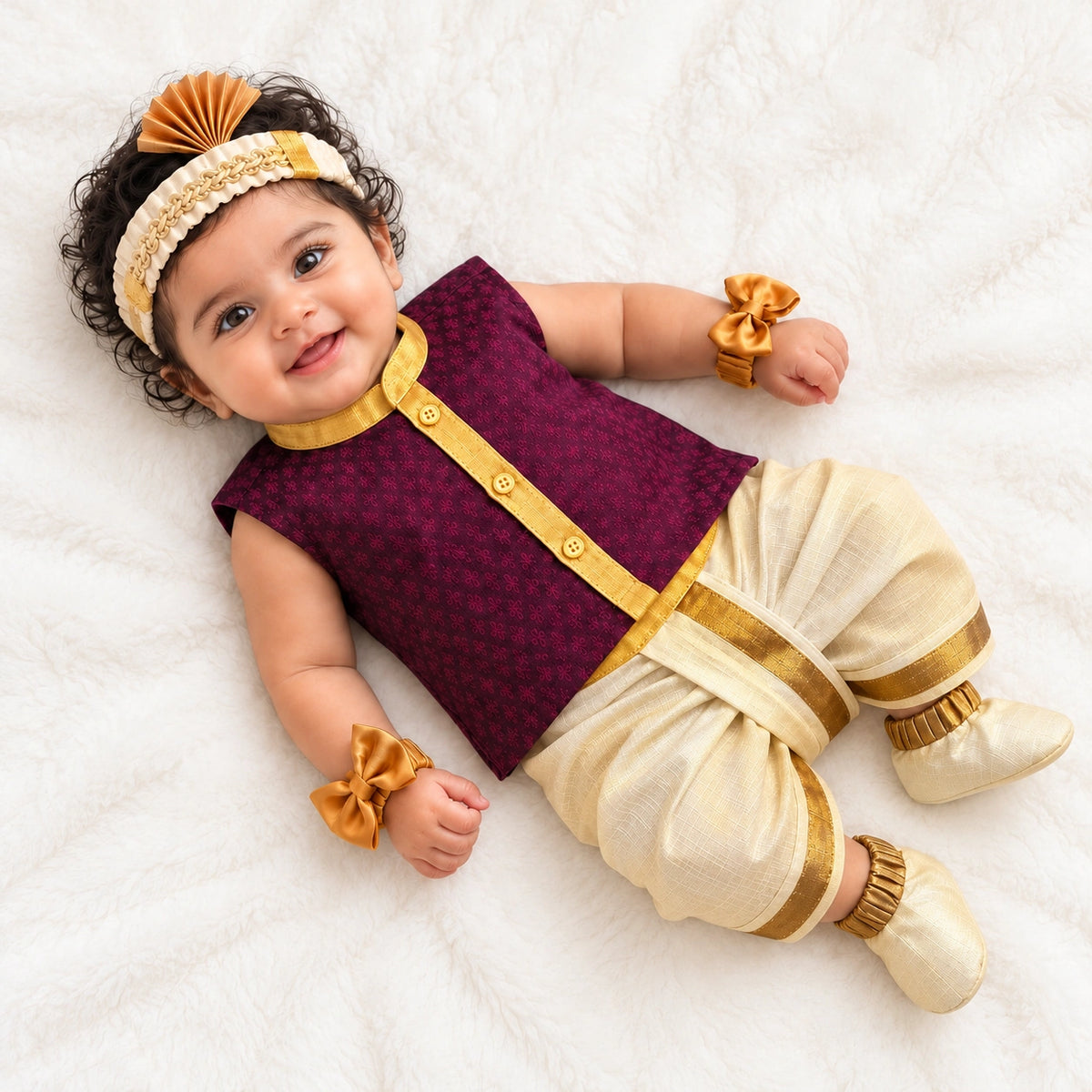 Traditional Baby Noolukettu Dress Set