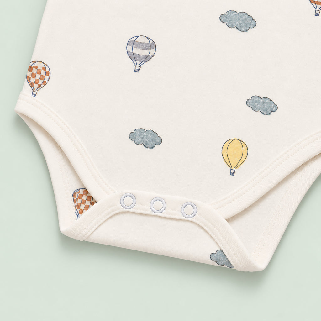 Baby Sleeveless Floral Onesie | Parachute | 0-3 Months