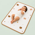 Muslin Baby Dry Sheet – Cute Bear Print | Soft & Gentle Dry Sheet for Newborns & Infants