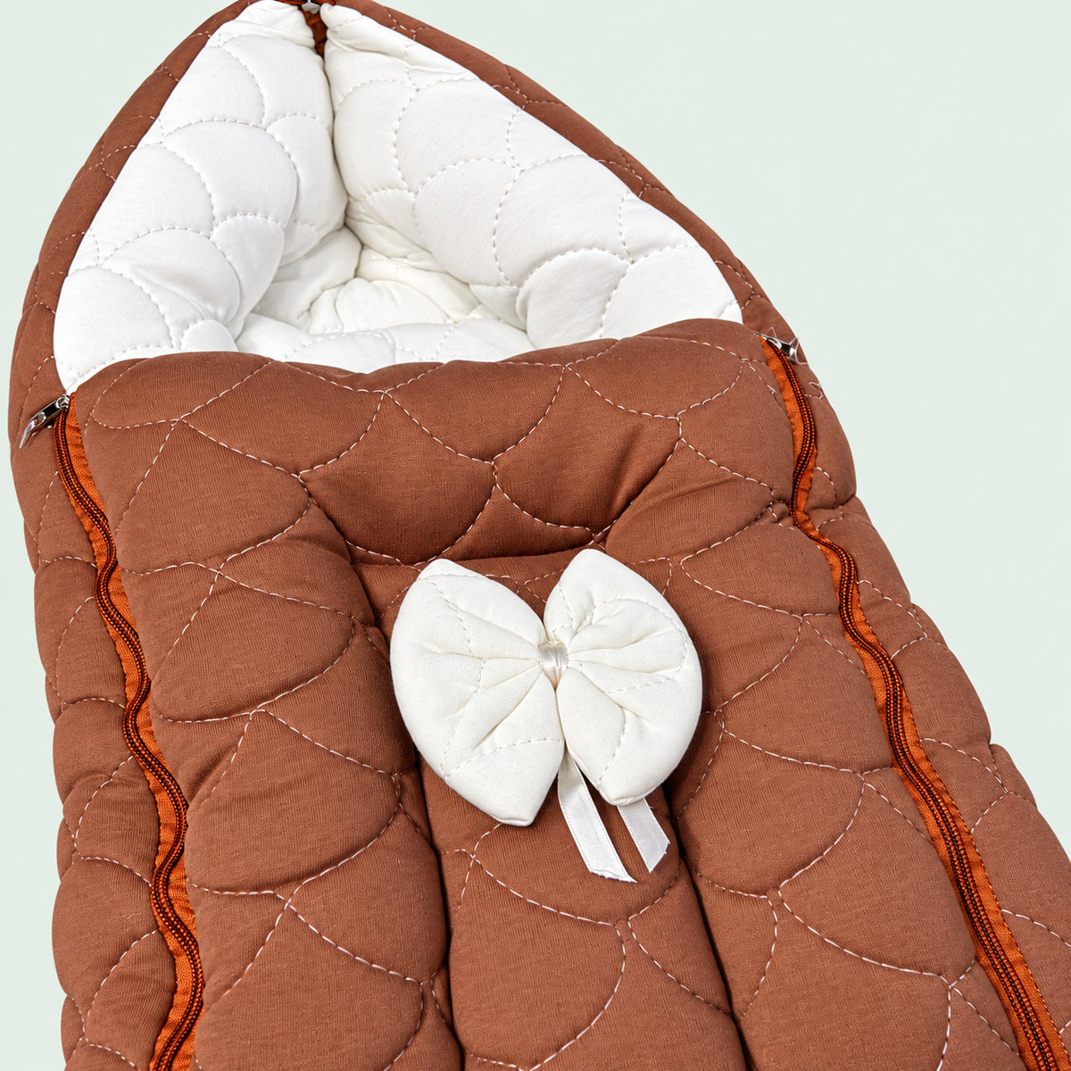 Premium Quilted Baby Carry Nest with Hood & Zip
