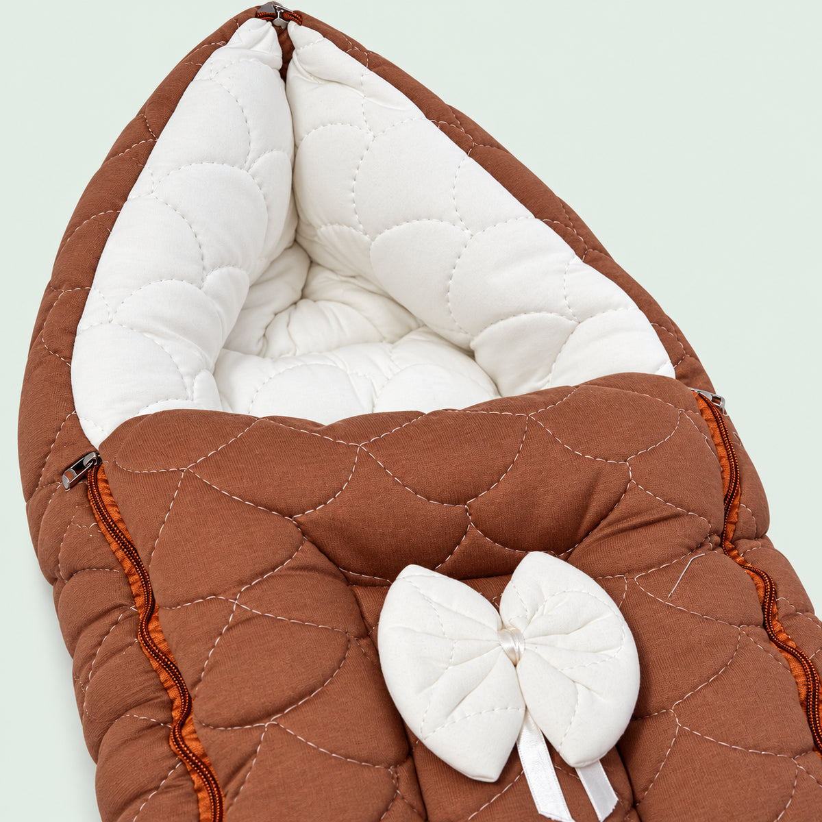 Premium Quilted Baby Carry Nest with Hood & Zip