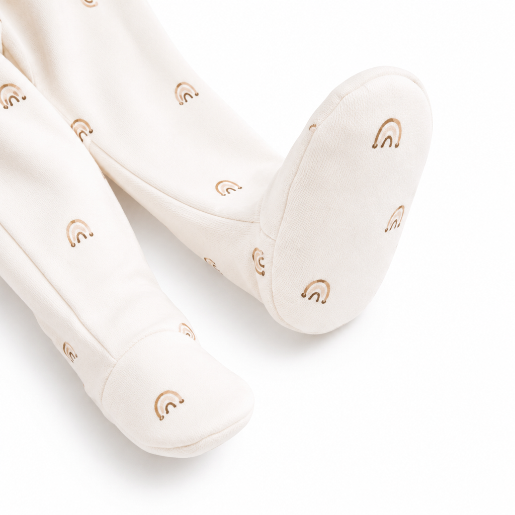 Baby Hooded Zip Sleepsuit – (0-3 Months)