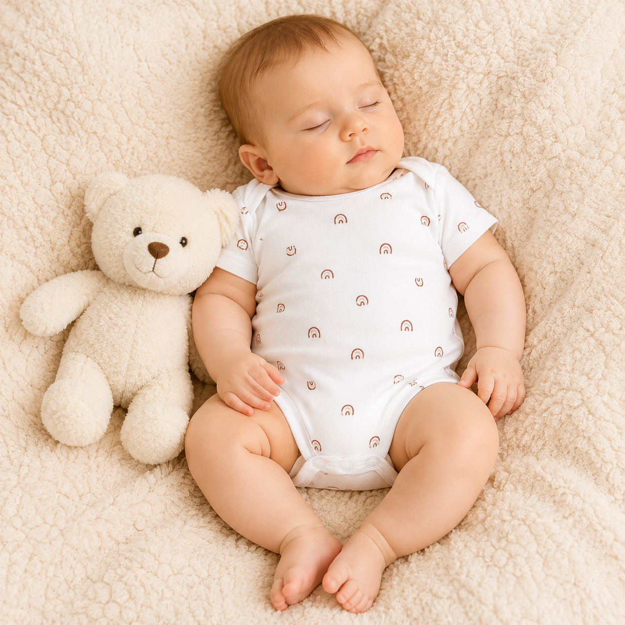 Baby Cotton Onesie – (0-3 Months)