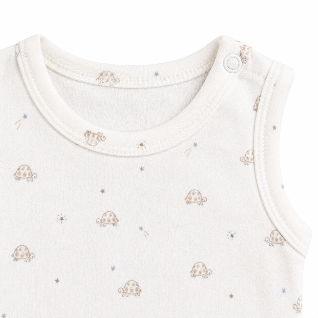Baby Sleeveless Floral Onesie  –( 0-3 Months)