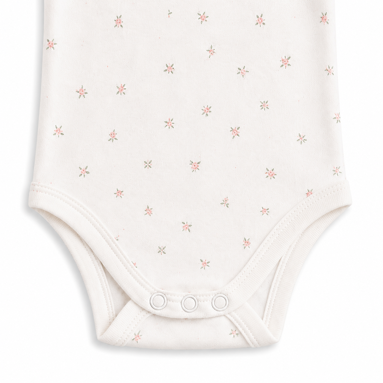 Baby Sleeveless Floral Onesie  –( 0-3 Months)