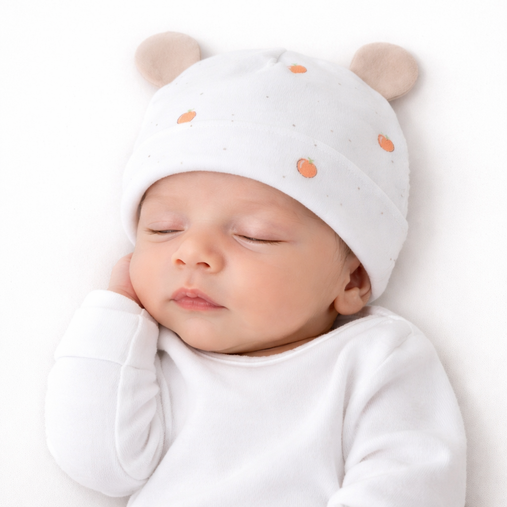 Newborn Baby Cotton Cap with Cute Ears