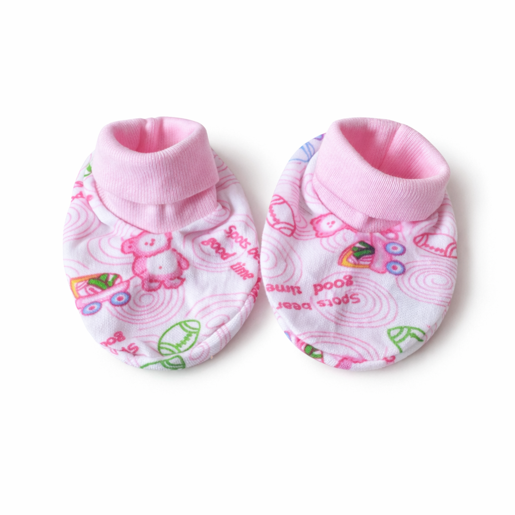 Newborn Baby Cap, Mittens & Booties Set